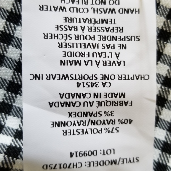 Women's Jules Leopold Top, size XL, blk & white. - Picture 4 of 5